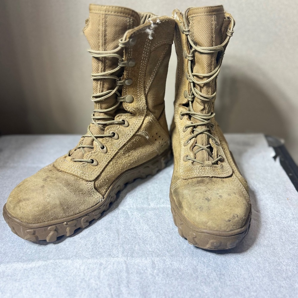 Rocky S2V Steel Toe Military Boots Mens 6 Coyote Brown Leather Tactical RKC053